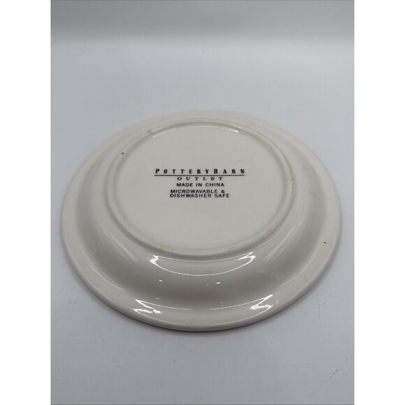 Pottery Barn Outlet Set of 4 Appetizer Snack Dessert Plates Vegetable Images - Picture 7 of 10